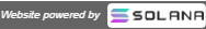 Website powered by Solana